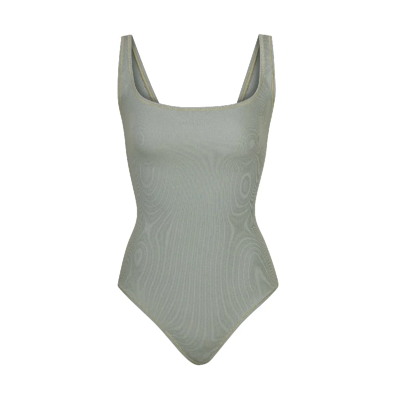 COTTON RIB BODYSUIT | MINERAL