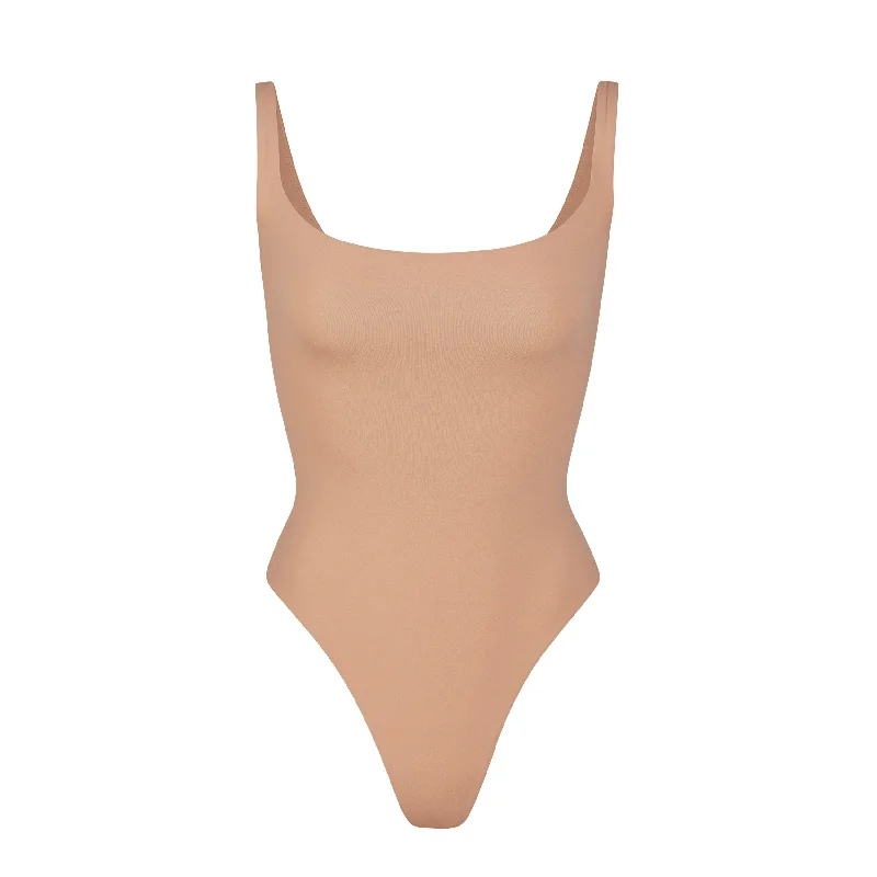 FITS EVERYBODY SQUARE NECK BODYSUIT | OCHRE