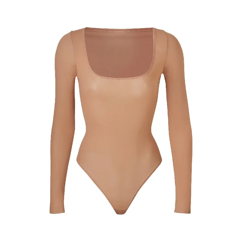 JELLY SHEER LONG SLEEVE BODYSUIT | SIENNA