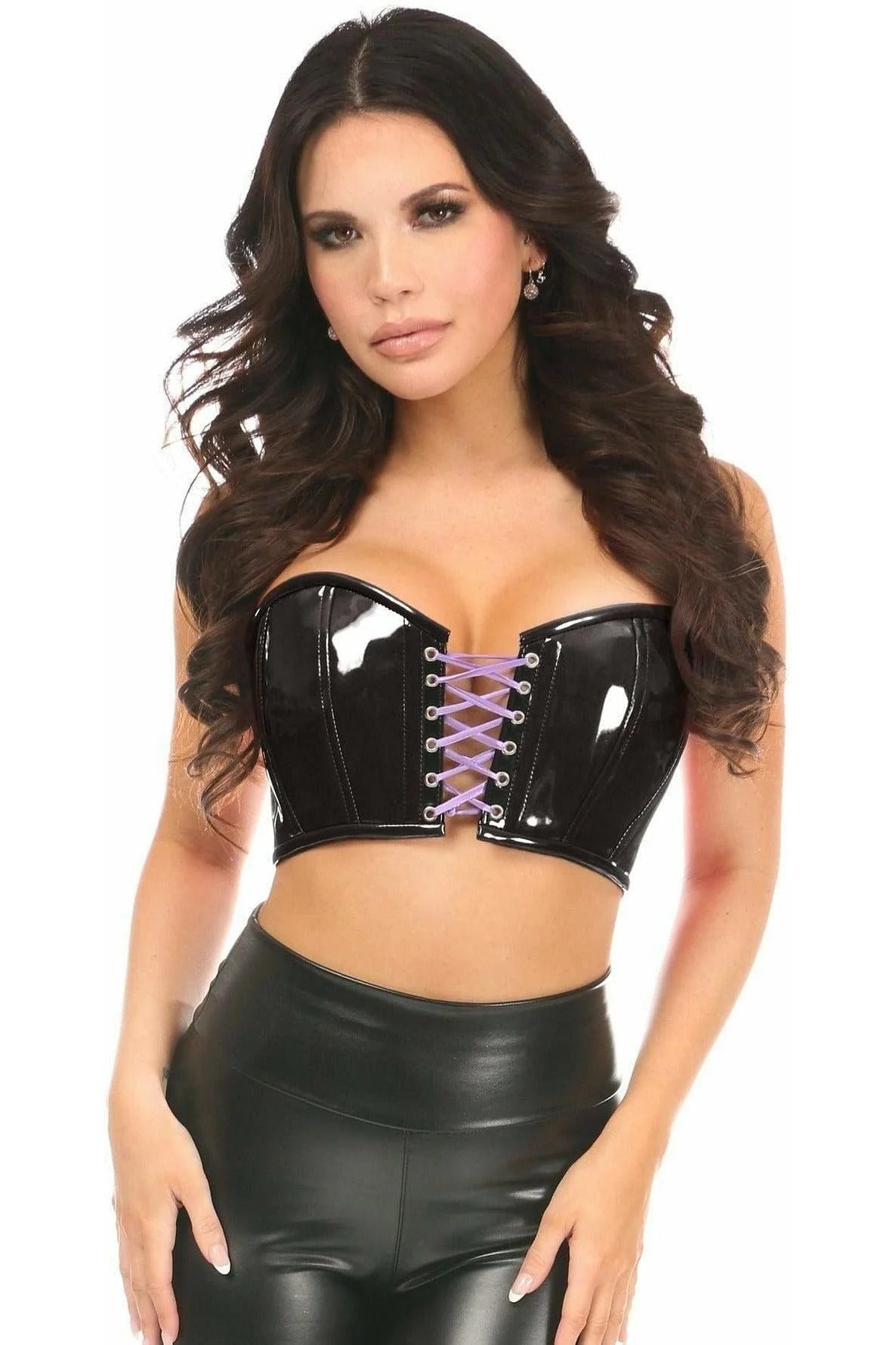 Lavish Patent Laced Bustier