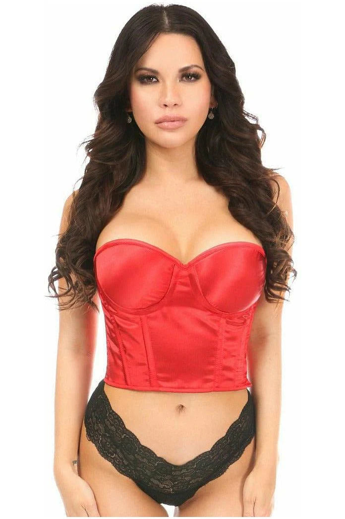 Lavish Satin Cropped Bustier Small/Large