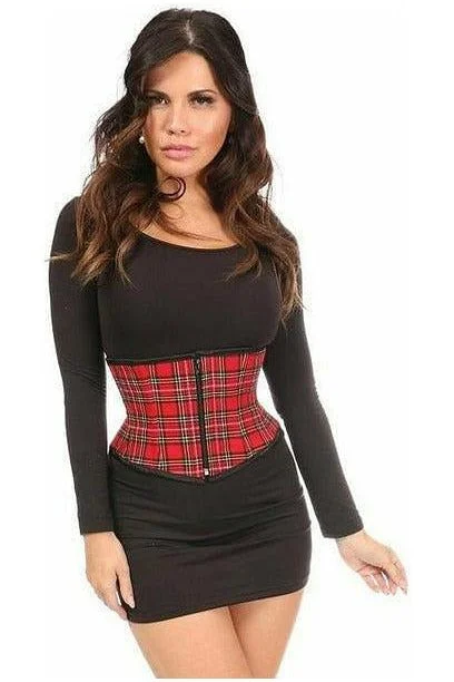 Lavish School Girl Plaid Waist Corset Large