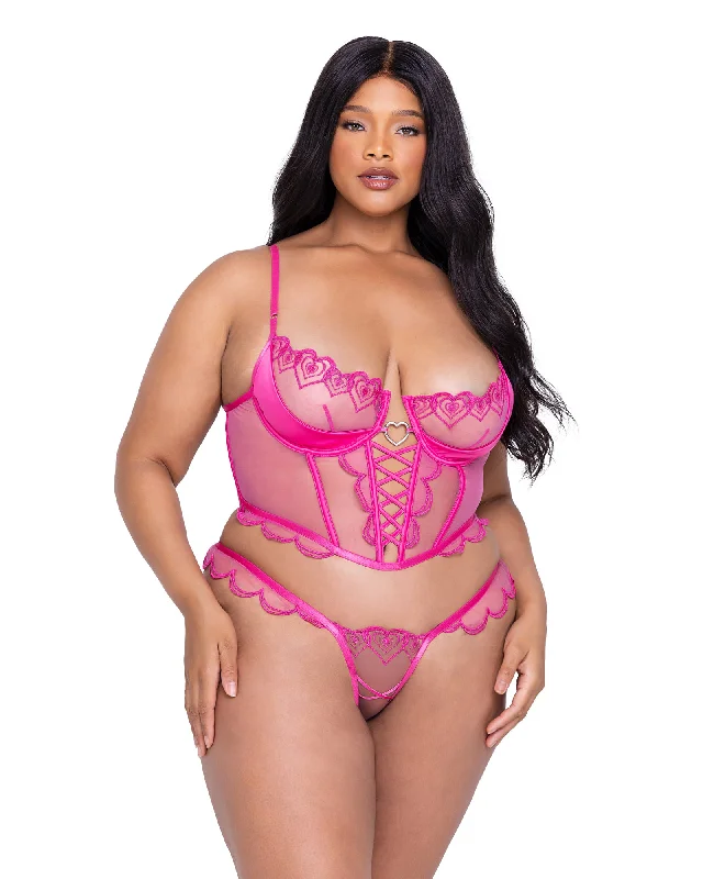 Queen Bubblegum Heart Bustier Set