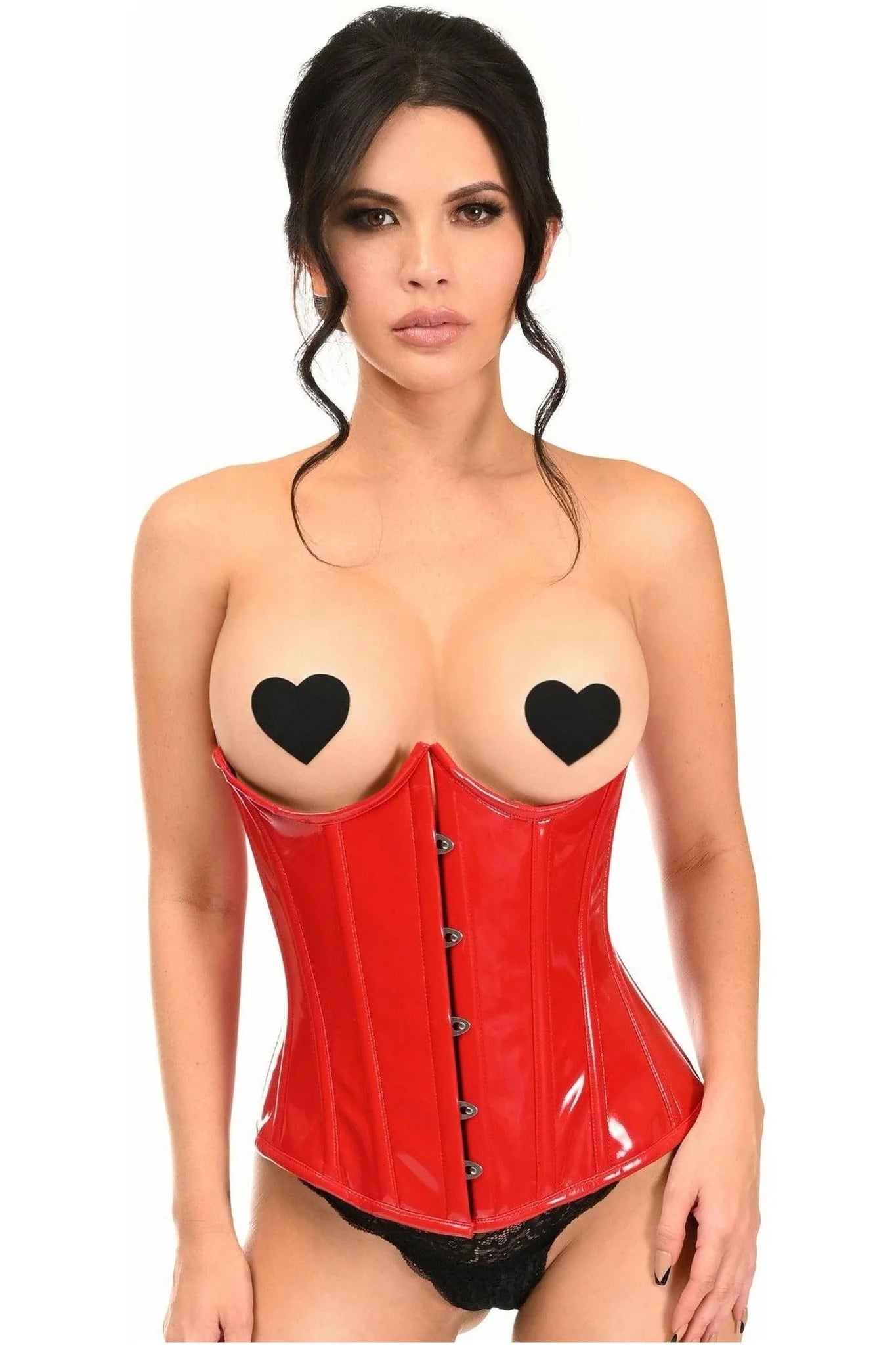 Queen Lavish Patent PVC Underwire Underbust Corset