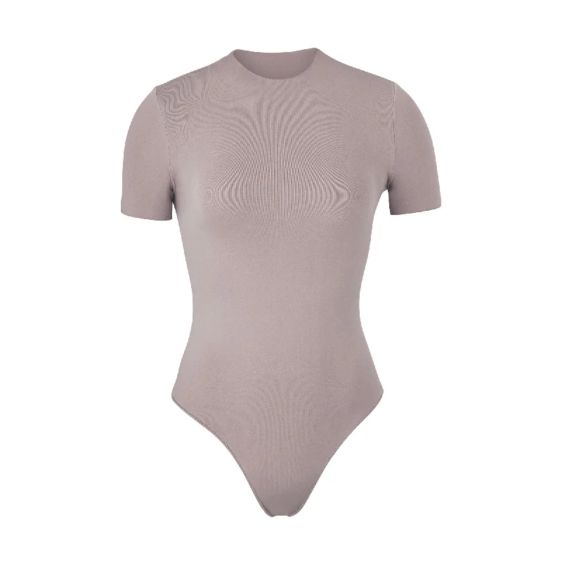 ESSENTIAL T-SHIRT BODYSUIT | SMOKE