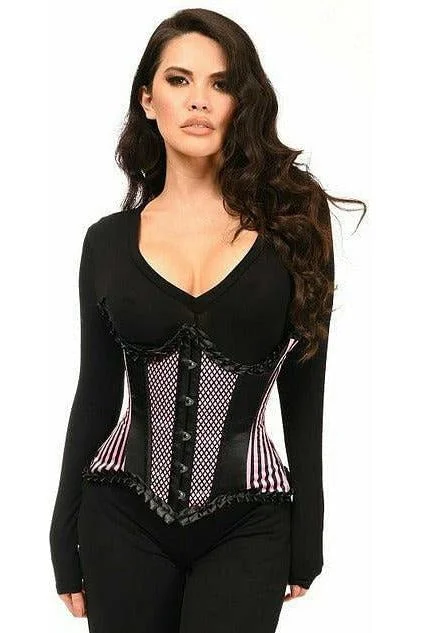 Top Drawer Burlesque Satin Underbust Steel Boned Corset