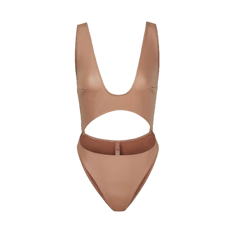 WET JERSEY CUT OUT BODYSUIT | SIENNA