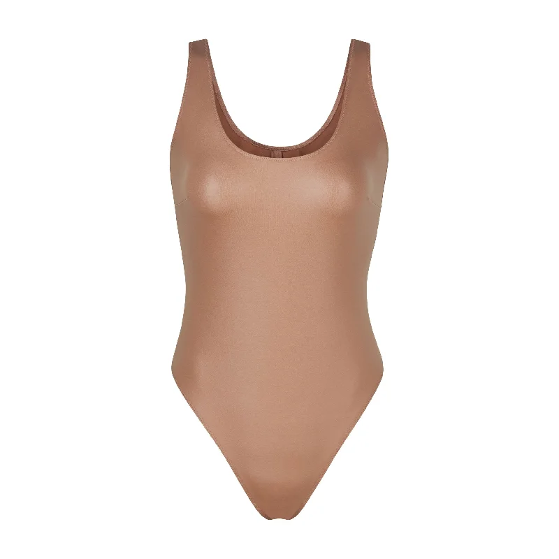 WET JERSEY TANK BODYSUIT | SIENNA