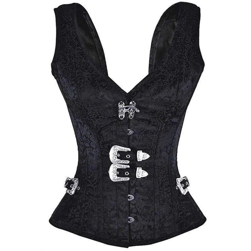 Women's Gothic Jacquard Overbust Corsets