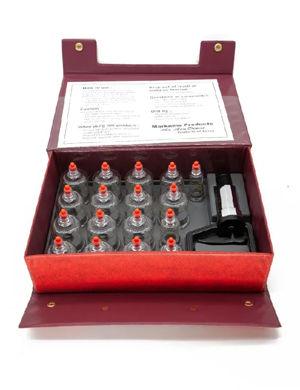 17-Piece Plastic Cupping Set