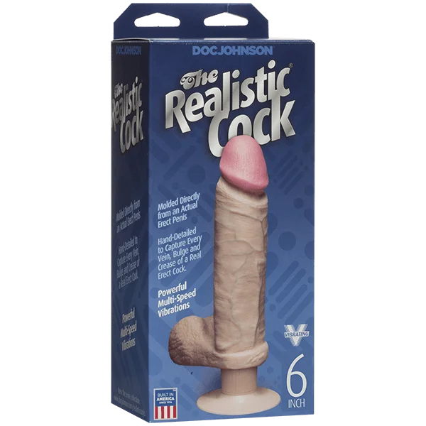 Doc Johnson - The Vibrating Realistic Cock Firmskyn with Balls