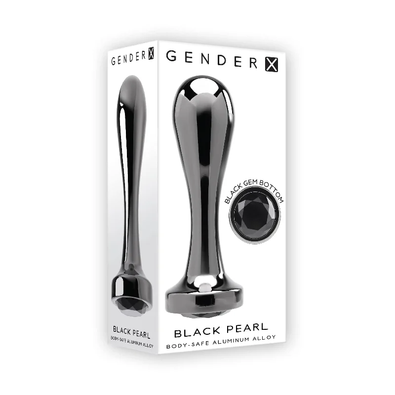 Evolved - Gender X Black Pearl Vibrating Anal Plug (Black)