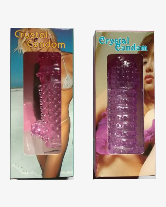 Extra Dotted Crystal Condom With Silicon Made Washable & Reusable Feature Condom