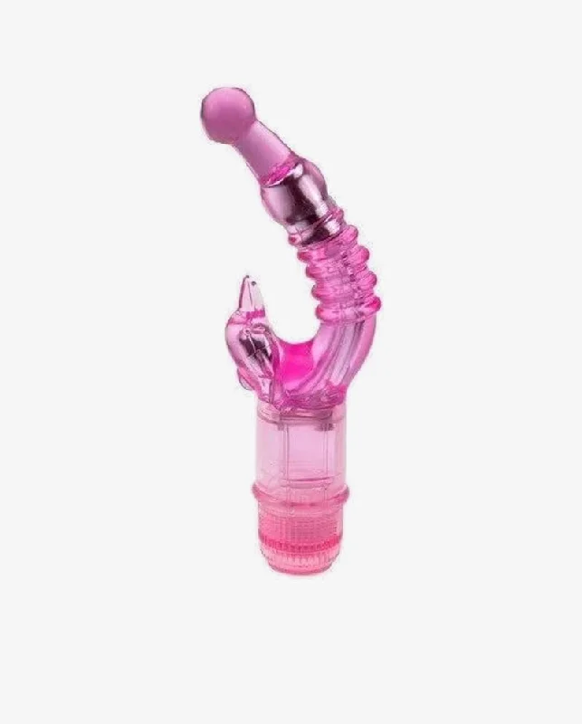 Happy Crystal Stimulator- Naughty Dolphin, Double Vibe Waterproof G Spot Vibrators