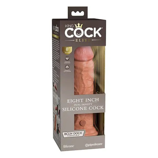 King Cock Elite 8" Dual Density Silicone Dioldo