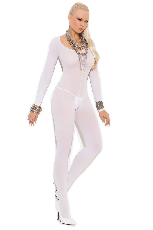 Long Sleeve Opaque Bodystocking