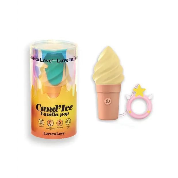 Love to Love Cand'ice Ice Cream Cone Stimulator - Vanilla Pop