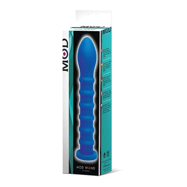 Mod Ribbed Wand - Blue