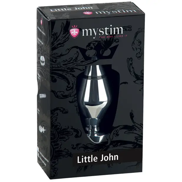 Mystim Little John Buttplug Small Aluminum - Silver