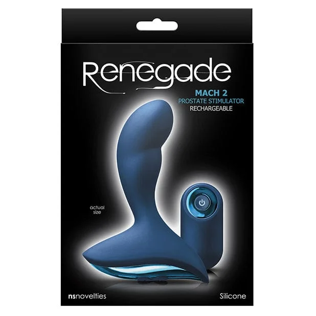 NS Novelties - Renegade Silicone Mach 2 Remote Control Prostate Massager (Blue)