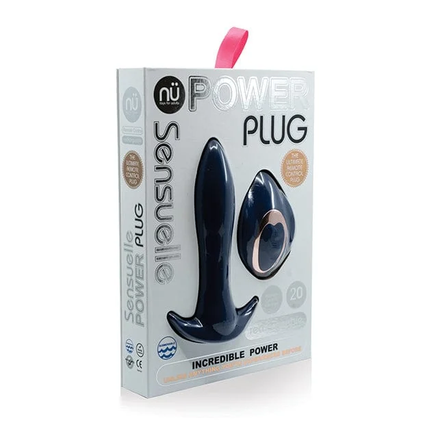 Nu Sensuelle - Power Plug Remote Control Vibrating Butt Plug (Black)