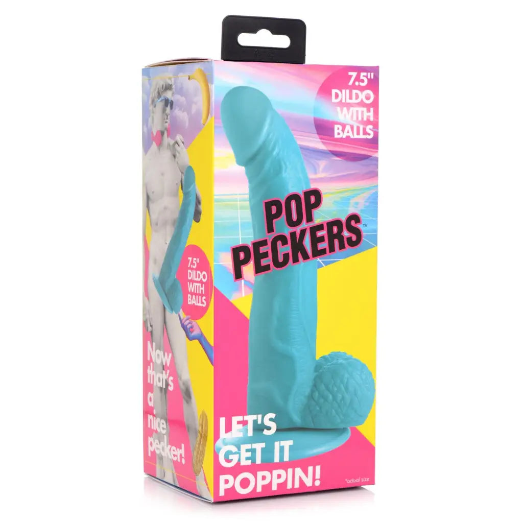 Pop Peckers 7.5" Dildo with Balls