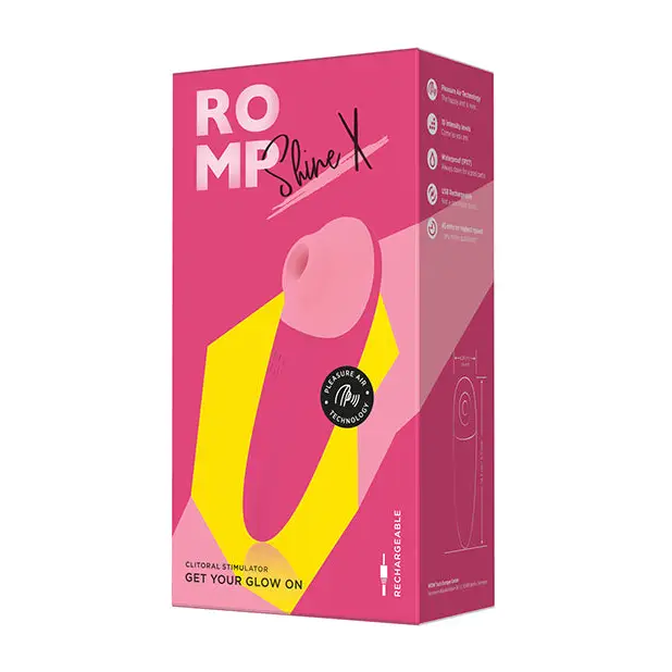 ROMP Shine X Clitoral Vibrator - Pink