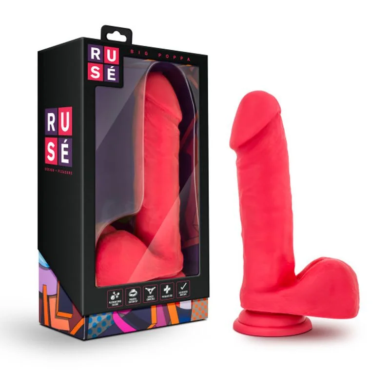 Ruse - Big Poppa Dildo - Cerise