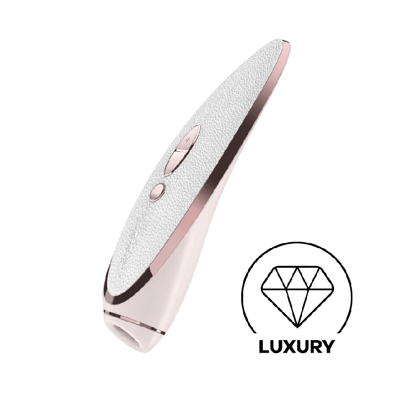 Satisfyer Luxury Prêt-à-porter Clitoral Air Pulse Vibrator - White & Rose-Gold