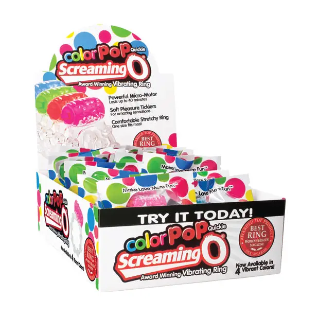 Screaming O Color Pop Quickie - Asst. Colors Box of 24