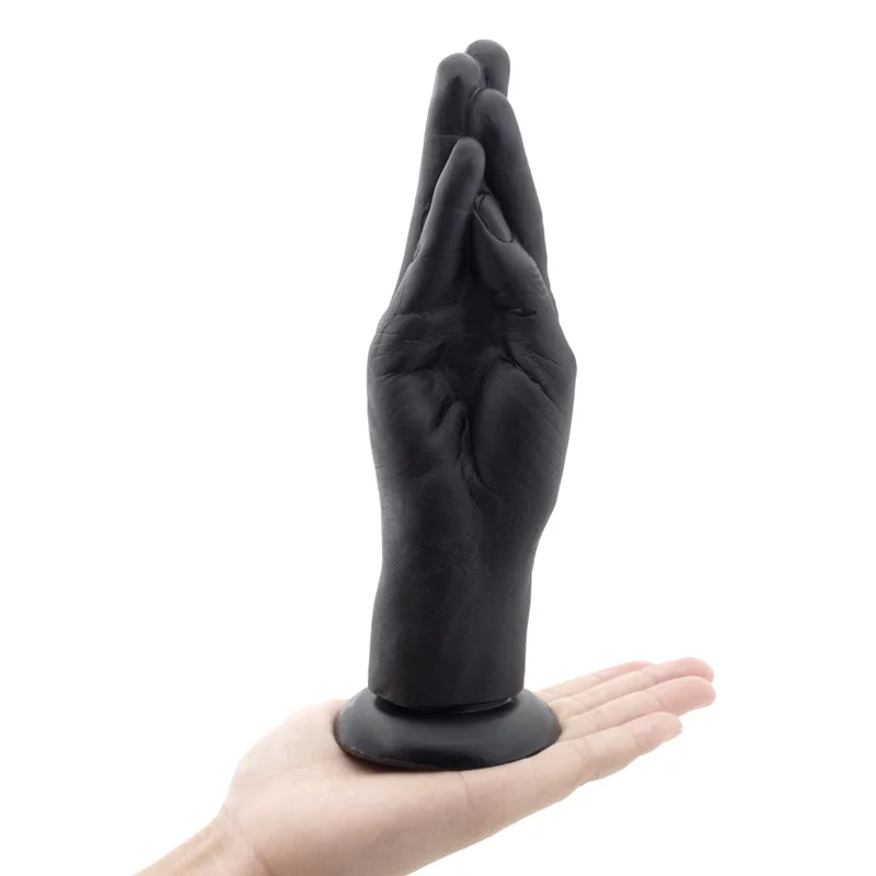 Sex products Huge dildo Anal Plug Suction Big Hand Anal Stuffed butt plug Large Penis Fist masturbate sex toys for women for men (Black Hand dildo)