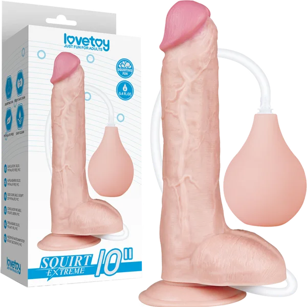 Squirt Extreme - 10" Squirting Dildo - Multiple Colours