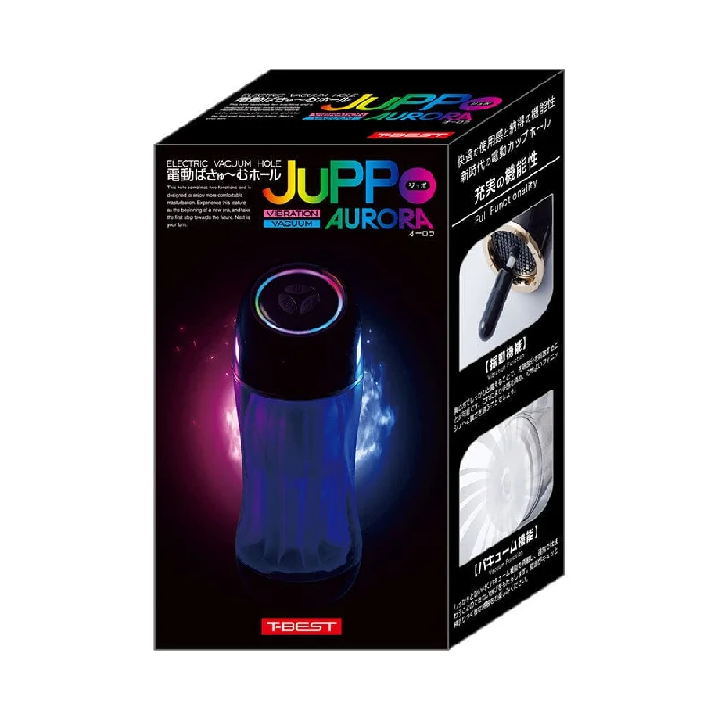 T-Best - Juppo Aurora Vibration Vaccuum Stroker Masturbator (Black)