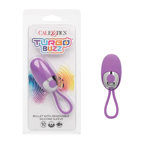 Turbo Buzz Bullet Stimulator w/Removable Silicone Sleeve