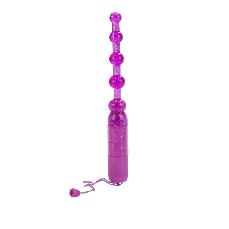 Waterproof Vibrating Pleasure Beads - Purple