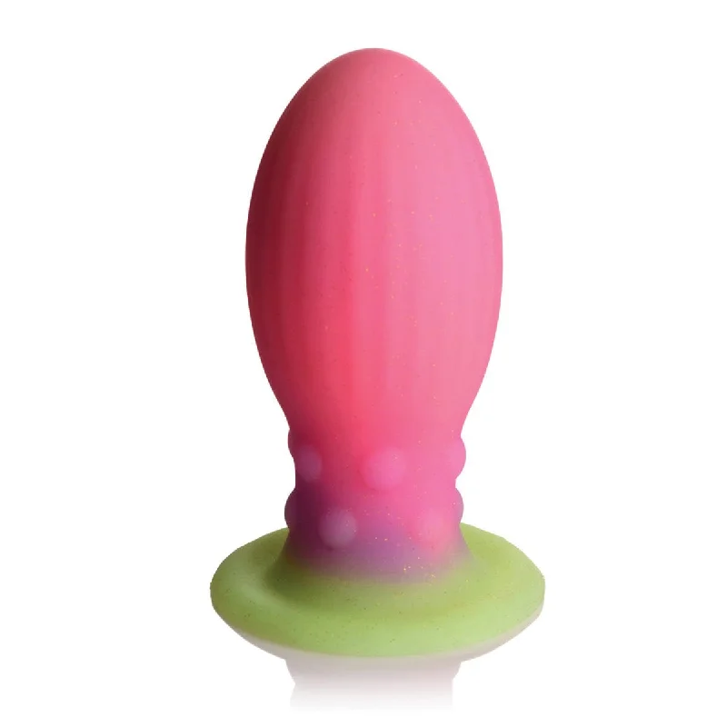 XR - Creature Cocks Glow in the Dark Xeno Silicone Egg Large 5.25" (Multi Colour)