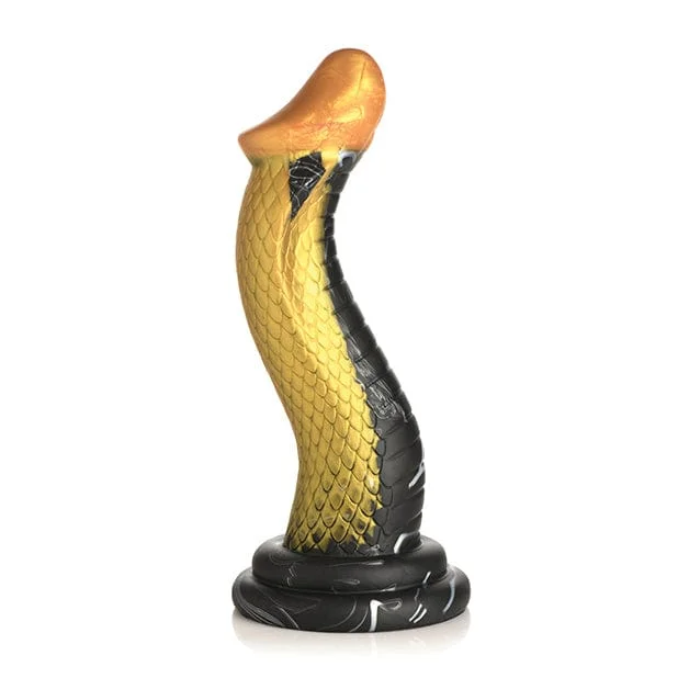 XR - Creature Cocks Golden Snake Silicone Dildo 9" (Gold)