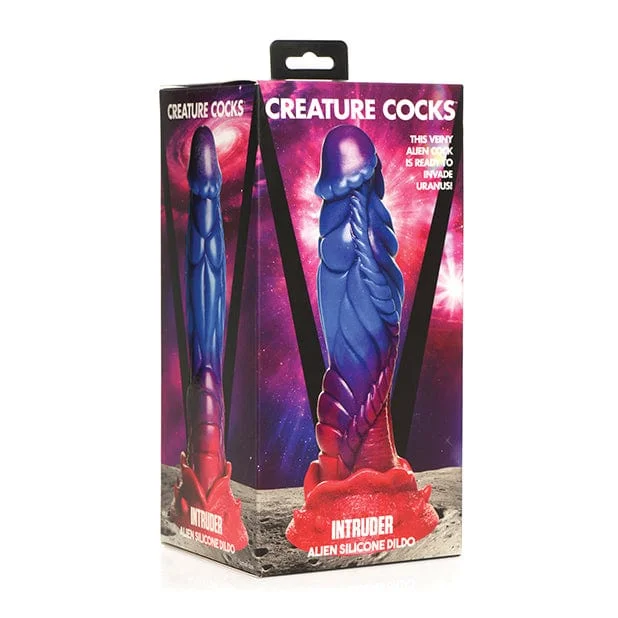 XR - Creature Cocks Intruder Alien Silicone Dildo 9" (Multi Colour)