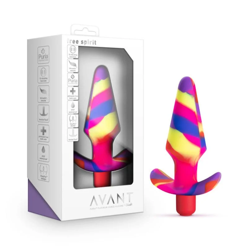 Avant - Free Spirit Butt Plug - Scarlet Swirl