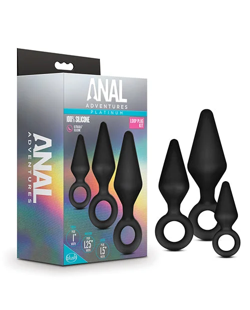 Blush Anal Adventures Platinum Silicone Loop Plug Kit