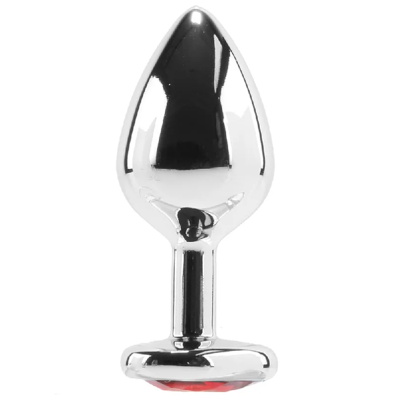 Booty Sparks Red Heart Gem Anal Plug in Medium