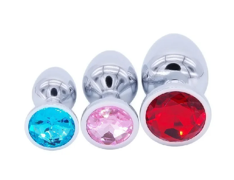 Stainless Steel Jewel Anal Plug