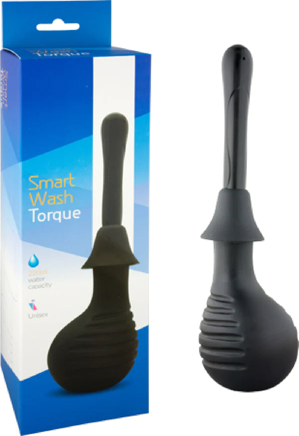 Smart Wash Torque Unisex Anal Douche Black