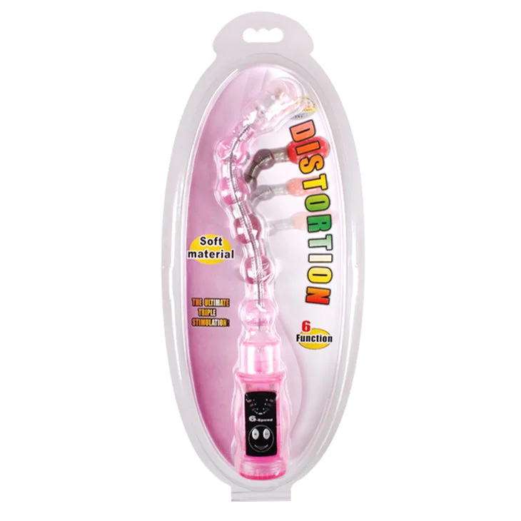 Vibrating Anal Beads Flexible - Pink